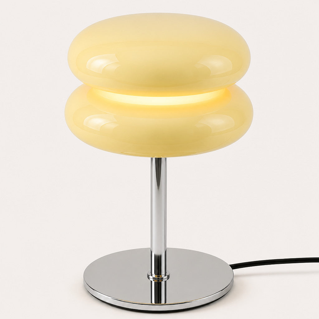 Lampe à poser champignon en verre design