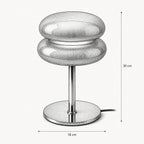 Lampe à poser champignon en verre design