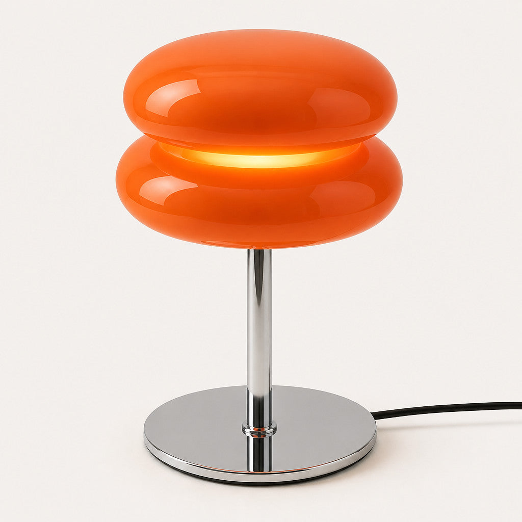 Lampe à poser champignon en verre design