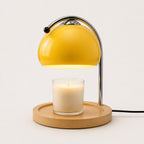 Lampe à poser chauffe-bougie en verre design