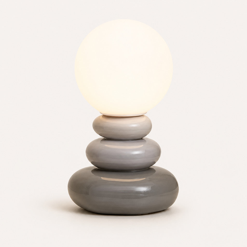 Lampe à poser sculpturale en céramique LED