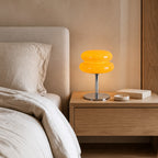 Lampe à poser champignon en verre design