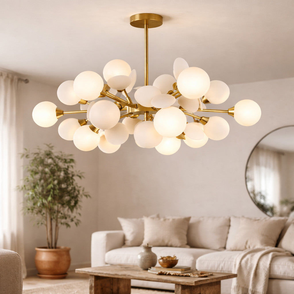 Lustre Suspension Multi-Branches Design Confettis – Sans Ampoule