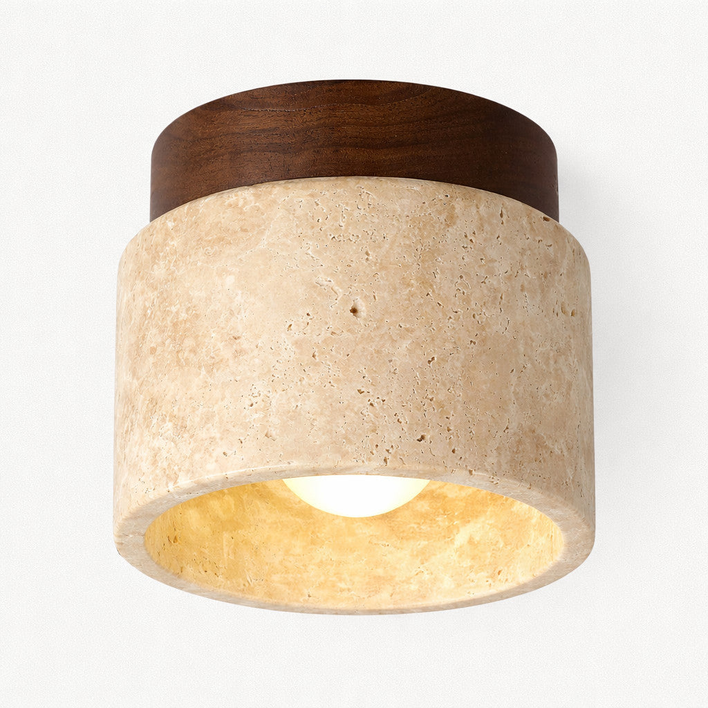 Plafonnier LED Rond Design Tressé – Idéal Salle de Bain