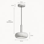 Suspension Luminaire Design Effet Pierre – LED Incluse