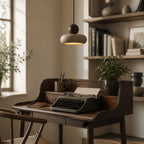 Suspension Luminaire Vintage Travertin – Finition Bois