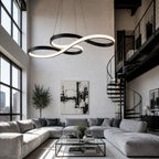 Suspension LED Design Ruban Infini – Variable avec Télécommande