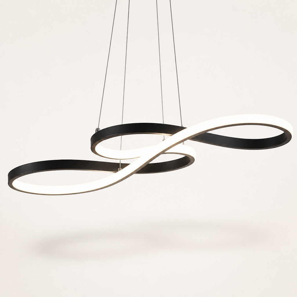 Suspension LED Design Ruban Infini – Variable avec Télécommande