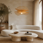 Suspension Luminaire Bambou Design Japonais – Forme Rayonnante