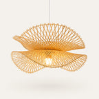 Suspension Luminaire Bambou Design Japonais – Forme Rayonnante