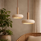 Suspension Luminaire Design Effet Pierre – LED Incluse