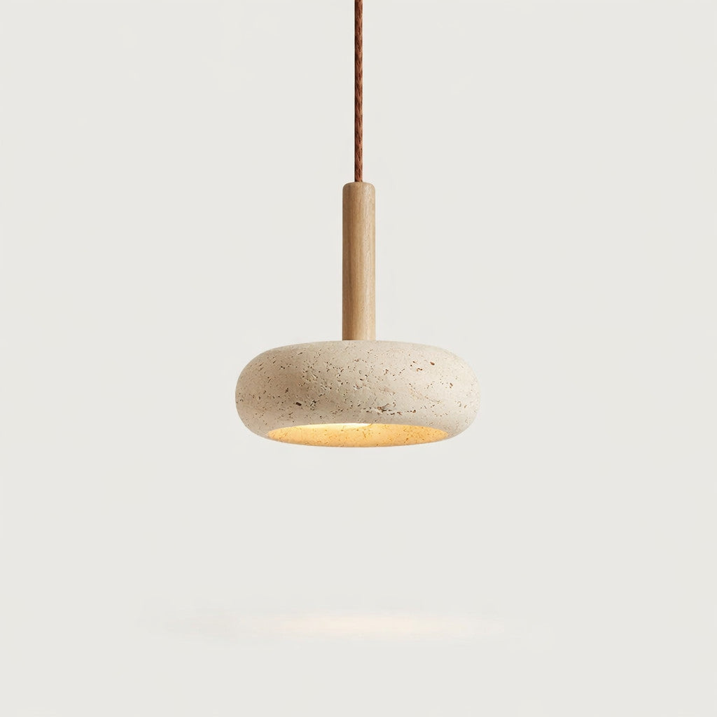 Suspension Luminaire Design Effet Pierre – LED Incluse