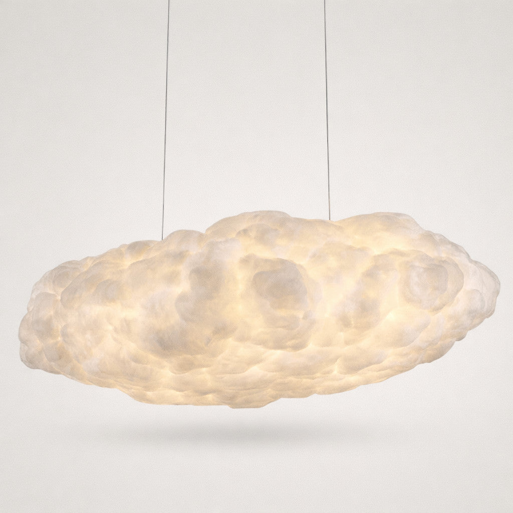 Suspension Luminaire Nuage Décorative – Lumière Tricolore Réglable