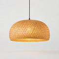 Suspension Luminaire Rotin Dôme Fait Main