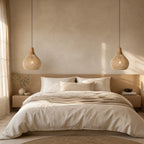 Suspension Luminaire Rotin Style Vintage
