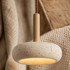 Suspension Luminaire Design Effet Pierre – LED Incluse