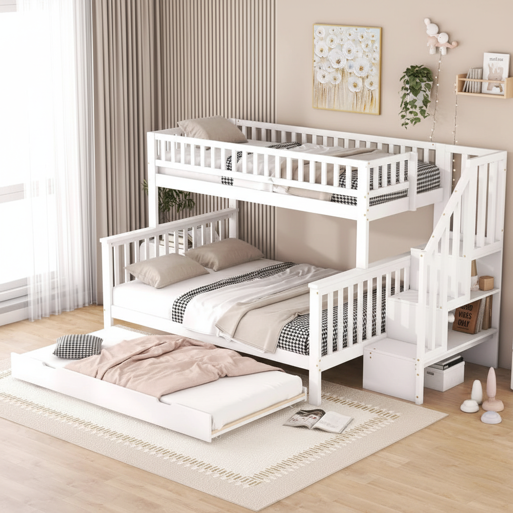 Lit Milo blanc ambiance scandinave