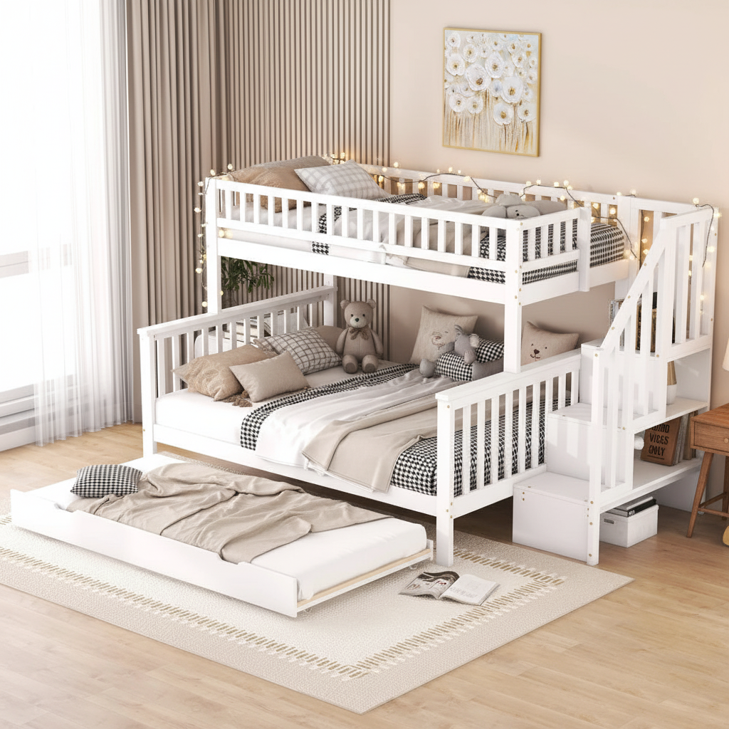 Lit Milo blanc chambre cosy